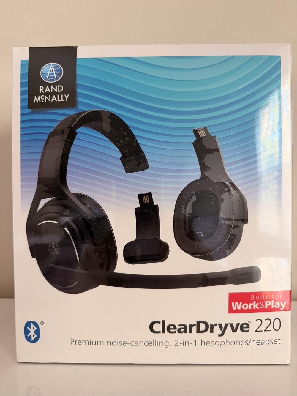 BRAND NEW WITH SEAL-Rand McNally ClearDryve 220 Black Bluetooth Headset